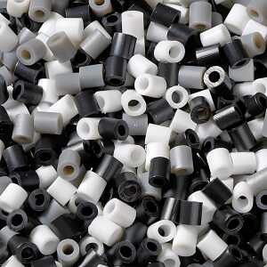 KNORR PRANDELL 212170102 Bügelperlen-Mix Kunststoff schwarz/weiss/grau