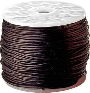 KNORR PRANDELL Lederriemen Großrolle 20 m Ø 05 mm Rindsleder schwarz