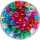 KNORR PRANDELL 212281933 Großlochperlen-Mix glitter Ø 7 mm bunt
