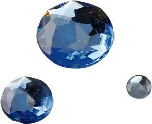 KNORR PRANDELL 212282151 Glamoursteine-Mix Ø 6 12 18 mm Acryl hellblau