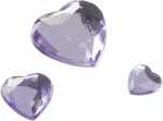KNORR-PRANDELL Glamourstein Herz flieder 80er 212282257