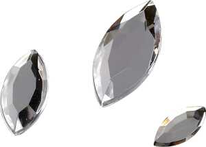 Glamoursteine-Mix Kristall 5 x 10 mm 7 x 15 mm 9 x 20 mm Acryl