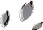 Glamoursteine-Mix Kristall 5 x 10 mm 7 x 15 mm 9 x 20 mm...
