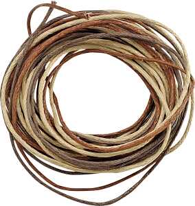 Wachskordel-Mix 3 x 170 m Ø 1 mm Baumwolle natur rost braun