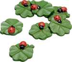 Dekostreu Tiere Marienkäfer auf Blatt Ø 3 cm...
