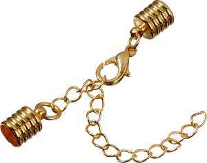 Komplettverschluss Hülsenstärke: Ø 8 mm Metall goldfarben