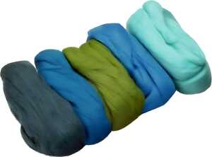 KNORR PRANDELL Merino-Wolle-Mix türkis azur grün mittelblau petrol