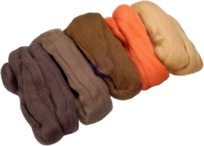 KNORR PRANDELL 212506308 Merino-Wolle-Mix beige orange hellbraun mocca dunkelbraun