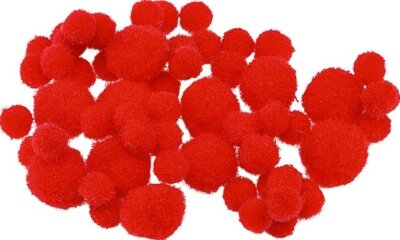 KNORR PRANDELL 212681047 Pompons Ø 8 - 20 mm rot