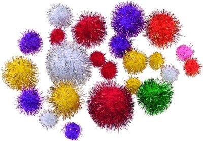 KNORR PRANDELL 212681092 Pompons Ø 10 - 25 mm Glitter bunt sortiert iert