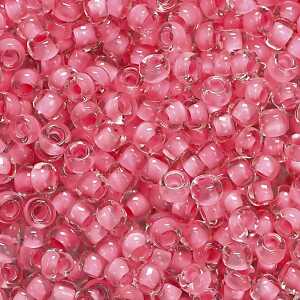 KNORR PRANDELL Böhmische Rocailles Ø 25 mm Glas rosé-transparent