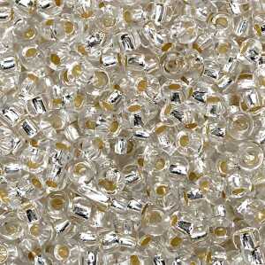 KNORR PRANDELL 213106713 Bö Rocailles Ø 25 mm Glas transp-silberfarben