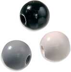 KNORR-PRANDELL Holzperle 8mm schwarz weiss Mix 80er...