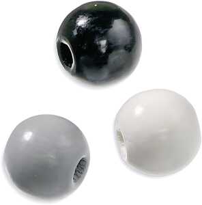 KNORR-PRANDELL Holzperle 15mm schwarz weiss Mix 14er 216022650