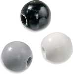 KNORR-PRANDELL Holzperle 15mm schwarz weiss Mix 14er...