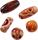 KNORR PRANDELL Holzperlen-Mix 08 - 15 cm Buche braun-gemustert