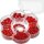 KNORR PRANDELL 216049115 Schmuckbox Blume Ø 125 cm Glas rot