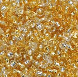 Böhmische Rocailles-Mix Ø 25 mm Glas goldfarben silberfarben-gemischt