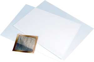 Transferfolie 245 x 32 mm transparent mit weisser Schutzfolie