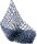 KNORR PRANDELL 216291002 Fischernetz 1 x 1 m Jute blau