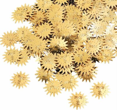 KNORR PRANDELL 216377260 Aluflitter Sonne ca. 2 - 3 cm goldfarben