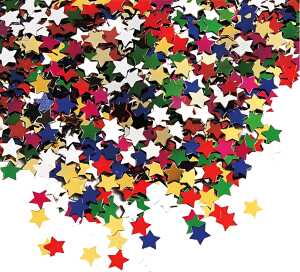 KNORR PRANDELL Aluflitter Sterne klein ca. 05 - 1 cm multicolor