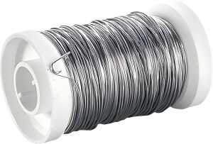 KNORR PRANDELL Draht 150 m Ø 025 mm mit Kupferkern altsilberfarben