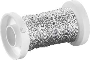 Basteldraht 50m Bouilloneffekt silber KNORR prandell 21-6482902