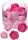 Dekostreu Blumen Ranunkelblüten Ø 25 - 3 cm Kunststoff rosa