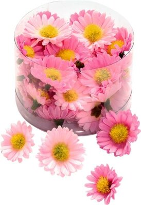 KNORR PRANDELL 216529785 Dekostreu Blumen Margeritenblüten Ø 25 - 3 cm Kunststoff rosa