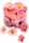 Dekostreu Blumen Margeritenblüten Ø 25 - 3 cm Kunststoff rosa