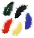 KNORR PRANDELL Marabufedern ca. 10 cm gelb rot blau...