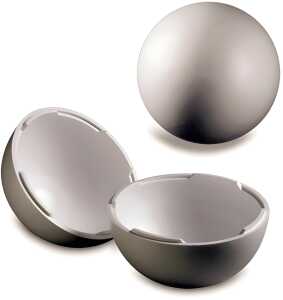 KNORR PRANDELL Styropor-Kugel-Set 2-teilig Ø 20 cm Styropor weiss