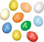 Kunststoffeier 10ST 60x45mm sort. KNORR prandell 21-6924102