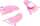 KNORR PRANDELL 216930186 Dekostreu Baby Babyfüße 25 cm Kunststoff rosa