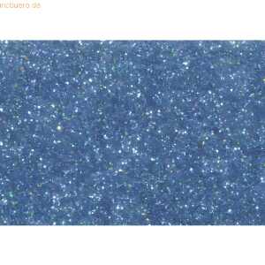KNORR-PRANDELL Glitter Bügelfolie 9x16cm Antikblau