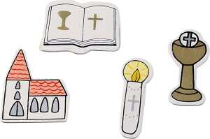 KNORR PRANDELL Dekostreu Kommunion/Konfirmation 18 - 44 cm Holz