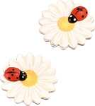 Dekostreu Blumen Blume mit Marienkäfer Ø 3 cm...