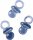 KNORR PRANDELL 218005303 Dekostreu Baby Schnuller 2 cm Kunststoff transparent blau