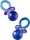 Dekostreu Baby Schnuller 4 cm Kunststoff transparent rosa