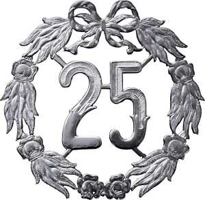 KNORR PRANDELL 218012040 Jubiläumskranz 25 Ø 18 cm Papier silberfarben