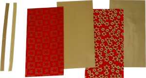 Wachsplatten-Sortiment Sortierung Weihnachten rot