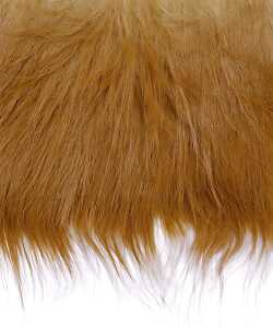 Langhaarplüsch 20 x 35 cm 40 % Acryl und 60 % Modacryl braun