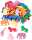 Moosgummi CreaSoft Tiere ca. 4 - 5 cm verschiedene Farben