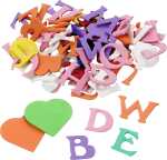 Moosgummi CreaSoft Buchstaben-Mix 2 cm weiss