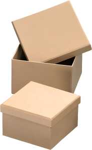 KNORR PRANDELL Boxen-Set 115 x 115 x 75 cm 10 x 10 x 88 cm Pappe natur