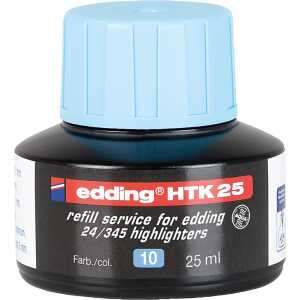 Edding Textmarker Nachfülltinte HTK 25 25 ml hellblau