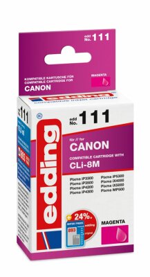 Edding Druckerpatrone EDD-111 für Canon CLi-8M magenta