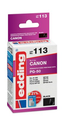 Edding Druckerpatrone EDD-113 für Canon PG-50 black