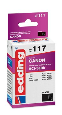 Edding Druckerpatrone EDD-117 für Canon BCi-3eBk black